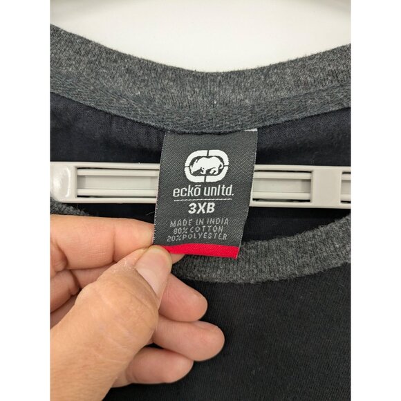 Vintage Ecko Unltd. Raglan Graphic T Shirt Men Size 3X Big Streetwear Hip Hop - Picture 8 of 9